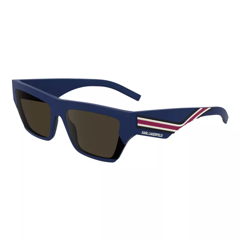 Óculos de sol unissexo Karl Lagerfeld KL6163S-401, armação preta, lentes cinzentas, 59/17/145 mm