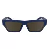 Óculos de sol unissexo Karl Lagerfeld KL6163S-401, armação preta, lentes cinzentas, 59/17/145 mm