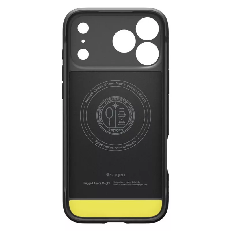 Capa Spigen Rugged Armor Mag MagSafe para iPhone 18 Pro / 17 Pro – preto mate