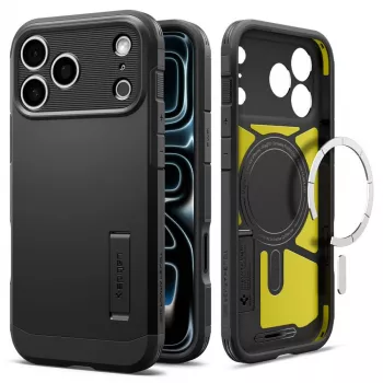 Capa Spigen Tough Armor T MagSafe para iPhone 18 Pro / 17 Pro – preto