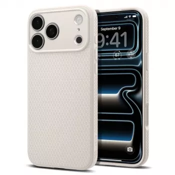 Capa Spigen Liquid Air iPhone 17 Pro Max / 18 Pro Max Natural Titanium