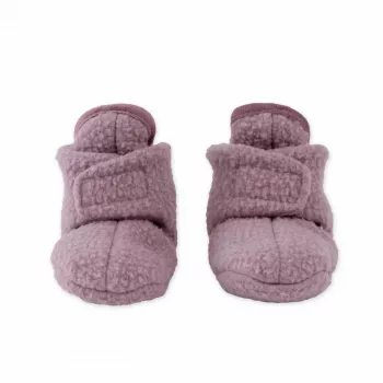 Sapatos de bebé Lodger Slipper Teddy, rosa, 0-3 meses, antiderrapantes, polar, unissexo