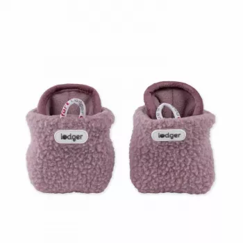Sapatos de bebé Lodger Slipper Teddy, rosa, 3-6 meses