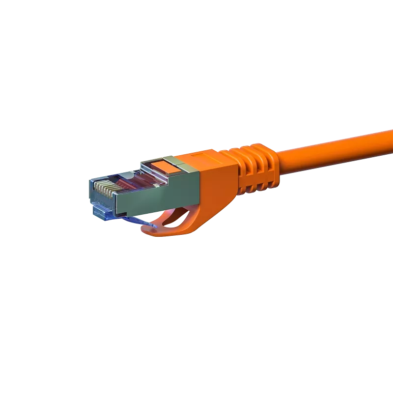 Cabo de rede DSIT CAT 6a LSOH - S/FTP - 50 m - Laranja (DC-6A6-500)
