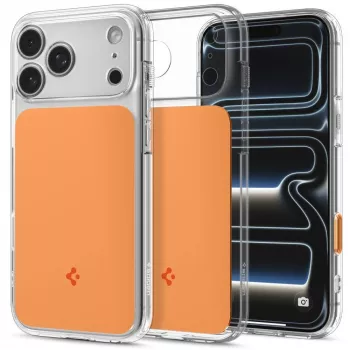 Capa Spigen Ultra Hybrid T Mag MagSafe para iPhone 17 Pro Max / 18 Pro Max – Laranja brilhante