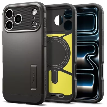 Capa Spigen Tough Armor T MAG MagSafe para iPhone 18 Pro Max / 17 Pro Max - Gunmetal