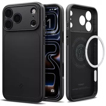 Capa Spigen Thin Fit MagSafe para iPhone 18 Pro / 17 Pro – Preto