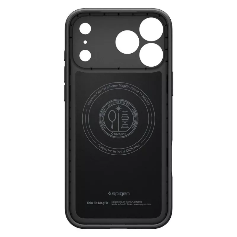 Capa Spigen Thin Fit MagSafe para iPhone 18 Pro / 17 Pro – Preto