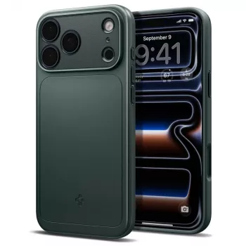 Capa Spigen Thin Fit MagSafe para iPhone 17 Pro / 18 Pro - Abyss Green