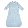 Saco de dormir para bebé Lodger Hopper Matcha Turtle com mangas removíveis, Blue Fogg, 50/62