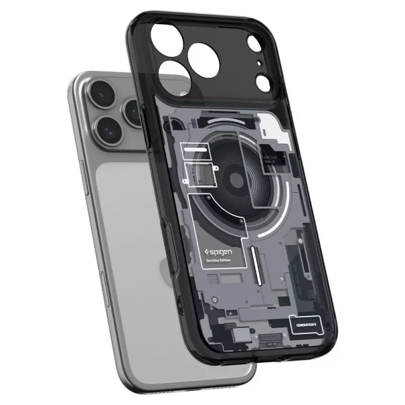 Capa Spigen Ultra Hybrid MagSafe iPhone 17 Pro / 18 Pro Zero One Preto