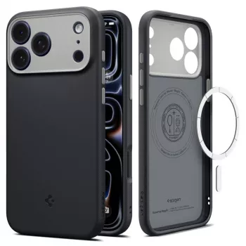 Spigen Nano Pop Mag capa MagSafe para iPhone 18 Pro / 17 Pro – Black Sesame