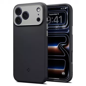 Spigen Nano Pop Mag capa MagSafe para iPhone 18 Pro / 17 Pro – Black Sesame