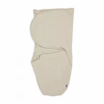 Saco de dormir de malha de algodão para bebé Lodger Bundler Solid, Birke
