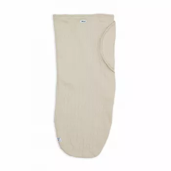 Saco de dormir de malha de algodão para bebé Lodger Bundler Solid, Birke