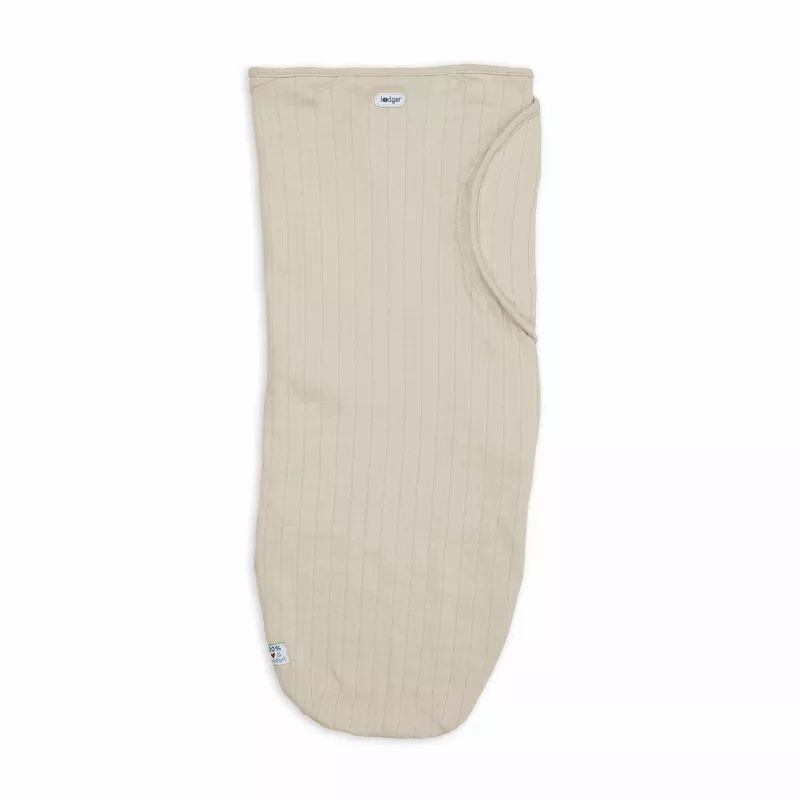 Saco de dormir de malha de algodão para bebé Lodger Bundler Solid, Birke