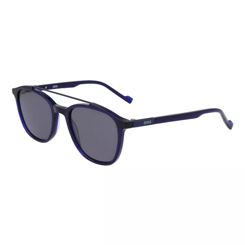 Óculos de sol retangulares de homem ZEISS ZS22518S-415, Preto/Cinzento, 52-20-145