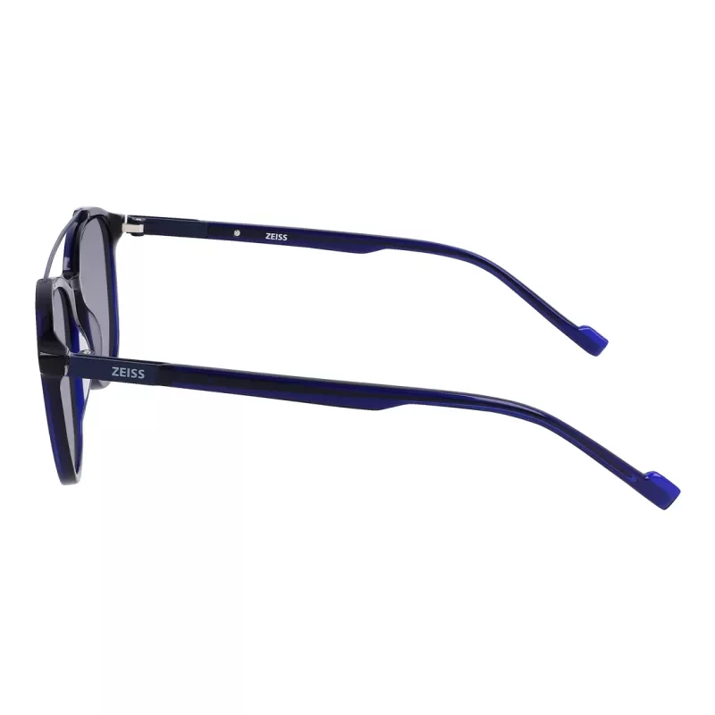 Óculos de sol retangulares de homem ZEISS ZS22518S-415, Preto/Cinzento, 52-20-145