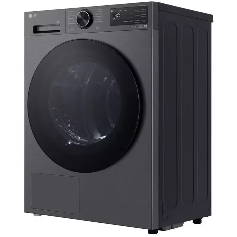 Máquina de secar roupa com bomba de calor LG RT80X7B 8 kg com AI Dry, A+++, ecrã tátil LED, Wi-Fi