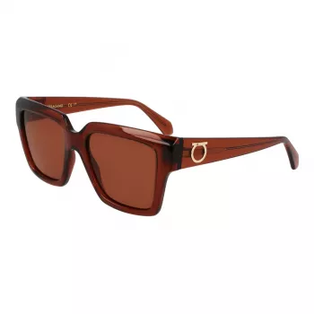 Óculos de sol de mulher Ferragamo SF2014S-232 Havana Castanho Degradê 54 mm