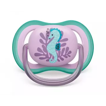 Chupeta Philips AVENT Ultra Air Deco cavalo-marinho 6-18M menina 1 unid.