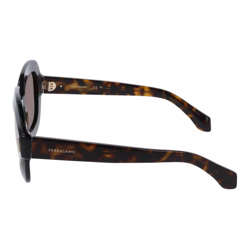 Óculos de sol de mulher Ferragamo SF2068SE-242, cat-eye, Havana/Castanho gradiente, 54 mm