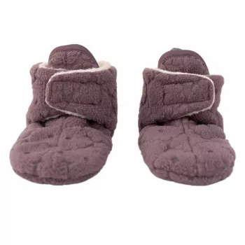 Sapatos de bebé Lodger Slipper Folklore Fleece, mauve, 6-12 meses