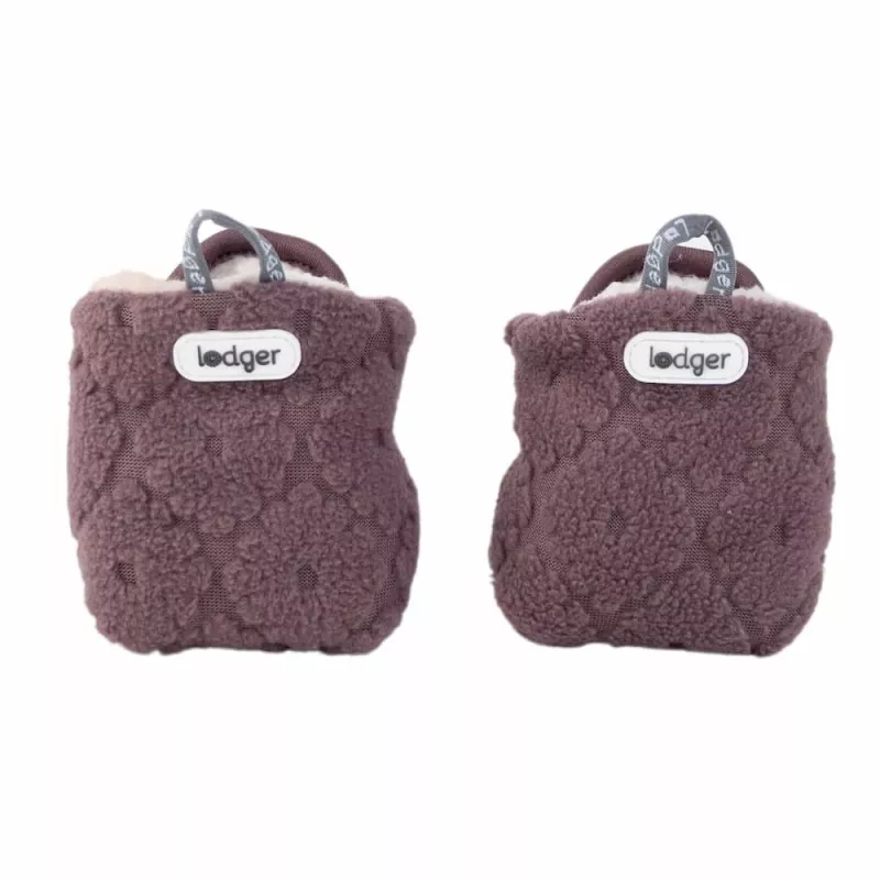 Sapatos de bebé Lodger Slipper Folklore Fleece, mauve, 6-12 meses
