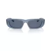 Óculos de sol de mulher Arnette AN4357-124872, armação cinzento transparente, lentes cinzento escuro, 53 mm