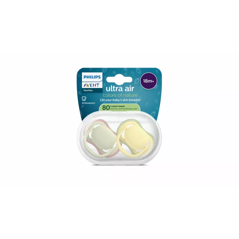 Chupeta Philips Avent Ultra Air 18+ meses, pack de 2, neutro
