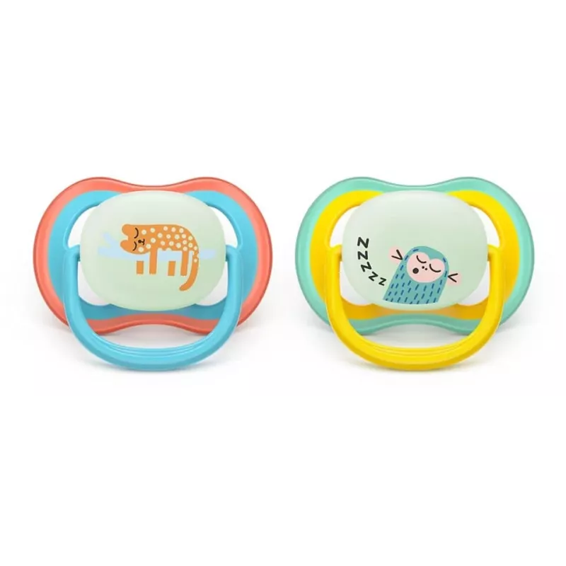 Chupeta Philips Avent Ultra Air Night 18m+ neutro pack de 2