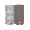 Manta de musselina de algodão Lodger Swaddler Solid Matcha, Birch/Buffalo, 110x110 cm, pack de 2