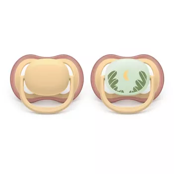 Chupeta Philips Avent Ultra Air dia e noite, 0-6 meses, pack de 2