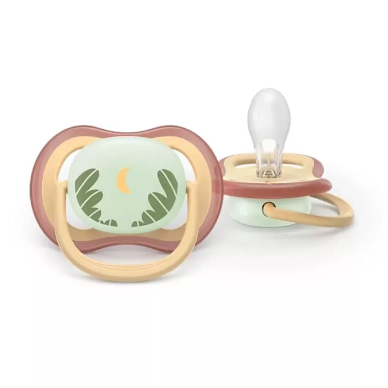 Chupeta Philips Avent Ultra Air dia e noite, 0-6 meses, pack de 2