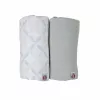 Manta de algodão Lodger Swadler Solid Matcha, Peppermint/Blue Fogg, 110x110 cm, pack de 2