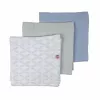 Manta de algodão Lodger Swadler Solid Matcha, menta, 70x70 cm, pack de 3