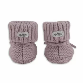 Sapatos de bebé Lodger Slipper Merino Wool, rosa, 0-6 meses