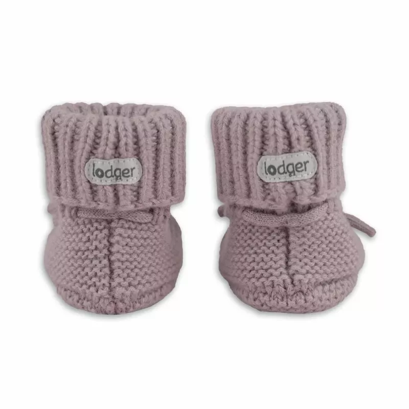 Sapatos de bebé Lodger Slipper Merino Wool, rosa, 0-6 meses