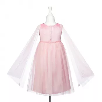 Vestido de fantasia Souza! Princesa Fada com tule e mangas, rosa, Silvianne, 5-7 anos