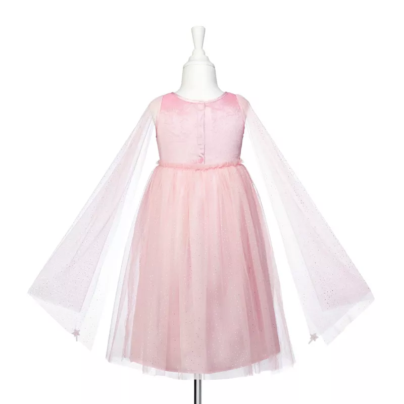 Vestido de fantasia Souza! Princesa Fada com tule e mangas, rosa, Silvianne, 5-7 anos