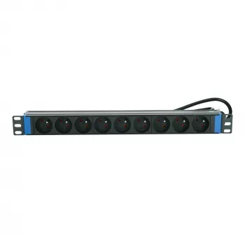 DSIT PDU de 19 polegadas com 9 tomadas e pino de terra (DS-9PDU-PE)