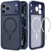 Spigen Ultra Hybrid capa MagSafe para iPhone 17 Pro / 18 Pro – Frost Deep Blue