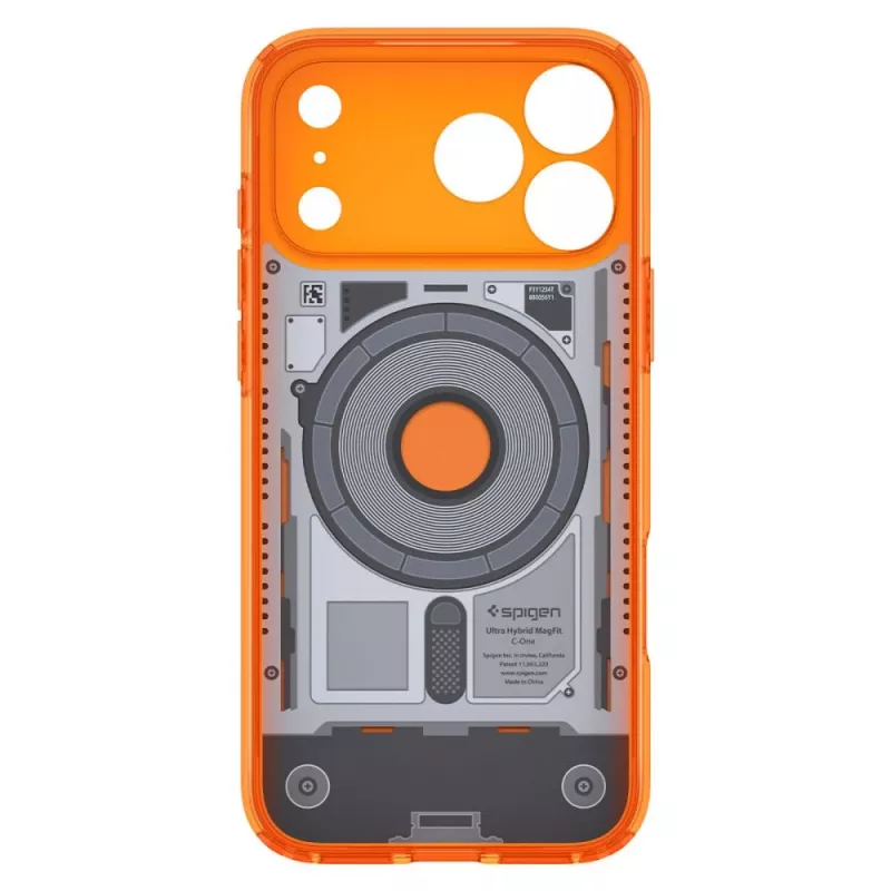 Spigen Ultra Hybrid capa MagSafe para iPhone 17 Pro / 18 Pro - C1 Tangerine
