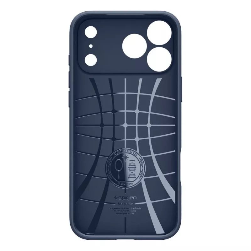 Spigen Liquid Air capa para iPhone 18 Pro / 17 Pro – Navy Blue