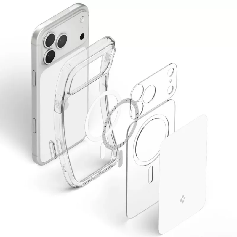 Spigen Ultra Hybrid T capa MagSafe para iPhone 17 Pro / 18 Pro - Glossy White