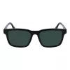 Óculos de sol retangulares de homem Lacoste L997S-1, Preto/Cinzento, 54 mm