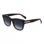 Óculos de sol unissexo Paul Smith P23601SHOWIT armação preta retangular lentes cinzento-escuro 55-19-145