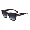 Óculos de sol unissexo Paul Smith P23601SHOWIT armação preta retangular lentes cinzento-escuro 55-19-145