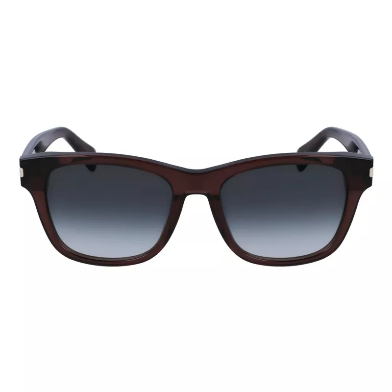 Óculos de sol unissexo Paul Smith P23601SHOWIT armação preta retangular lentes cinzento-escuro 55-19-145