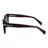 Óculos de sol unissexo Paul Smith P23601SHOWIT armação preta retangular lentes cinzento-escuro 55-19-145